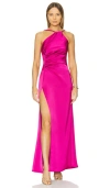 Katie May Zahra Maxi Dress In Pink Peacock In 孔雀粉红