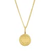 Katie Mullally Limited Men's American Coin & Chain In Yellow Gold Plate In Gold