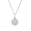 Katie Mullally Limited Men's Irish 3d Coin & Chain In Sterling Silver In Silver