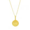 Katie Mullally Limited Men's Irish 5p Coin & Chain In Yellow Gold Plate In Gold