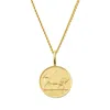 Katie Mullally Limited Men's Irish Shilling Coin & Chain In Yellow Gold Plate In Gold