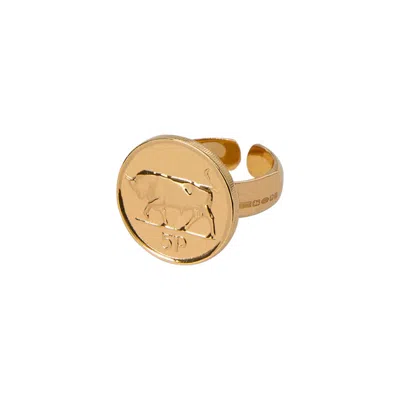 Katie Mullally Limited Women's Irish 5p Adjustable Ring Yellow Gold Plated