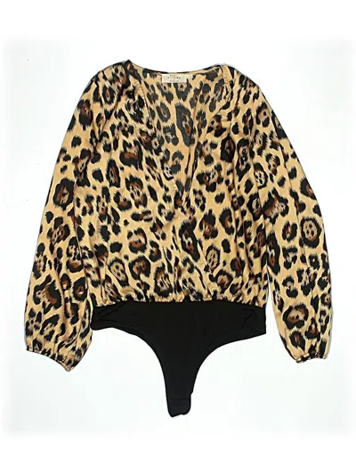 Pre-owned Katie Sturino Exclusively For Stitch Fix Long Sleeve Blouse In Gold
