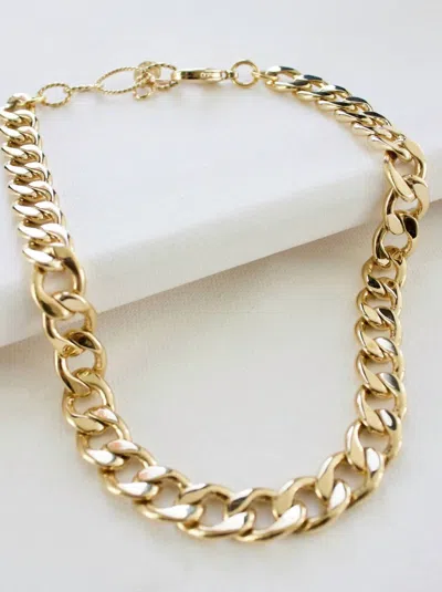 Katie Waltman Statement Cable Chain Necklace In Gold