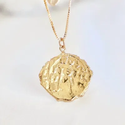 Katie Waltman Veda Coin Necklace In Gold