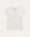 KATIEJ NYC GIRL'S COQUETTE BOWS GRAPHIC T-SHIRTS