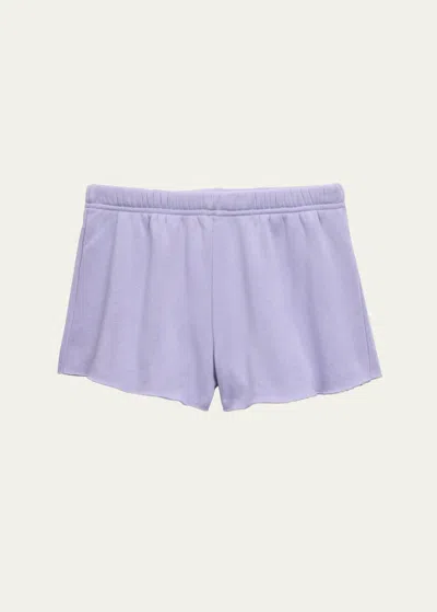 Katiej Nyc Kids' Girl's Dylan Tween Sweat Shorts In Lilac