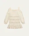 Katiej Nyc Girl's Laila Tween Tiered Smocked Dress In Wntwt