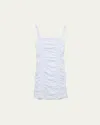Katiej Nyc Kids' Girl's Ruched Scarlett Dress In White