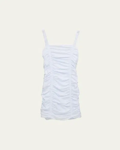 Katiej Nyc Kids' Girl's Ruched Scarlett Dress In White