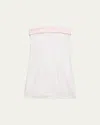 Katiej Nyc Kids' Girl's Star Sequin Tween Dress In White With Baby Pink Sequins