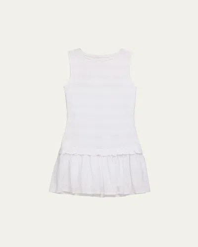 Katiej Nyc Kids' Girl's Tara Tween Smocked Dress In White