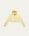 Katiej Nyc Girl's Tween Dylan Cropped Zip-front Hoodie