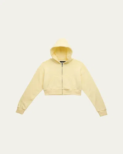 Katiej Nyc Kids' Girl's Tween Dylan Cropped Zip-front Hoodie
