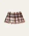 Katiej Nyc Girl's Tween Elicia Plaid Mini Skirt In Multi