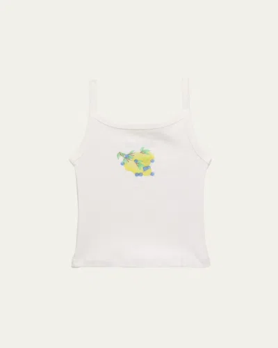 Katiej Nyc Kids' Girl's Tween Lemon Graphic Tank Top