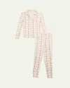 Katiej Nyc Girl's Two-piece Floral-print Pajamas In Scstr
