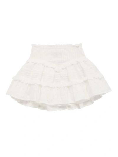 Katiej Nyc Girl's Willow Eyelet Skirt In White