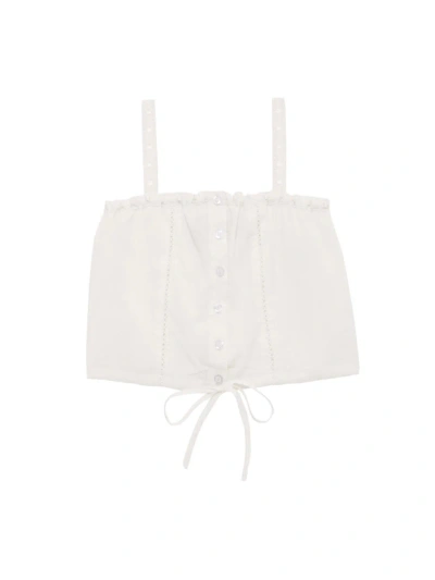 Katiej Nyc Girl's Willow Top In White