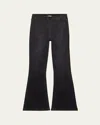 Katiej Nyc Girl's Woodstock Flare Denim Pants In Black