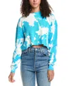 Katiejnyc Cooper Waffle Crop Top In Blue