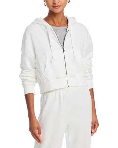 Katiejnyc Dylan Cropped Hoodie In White