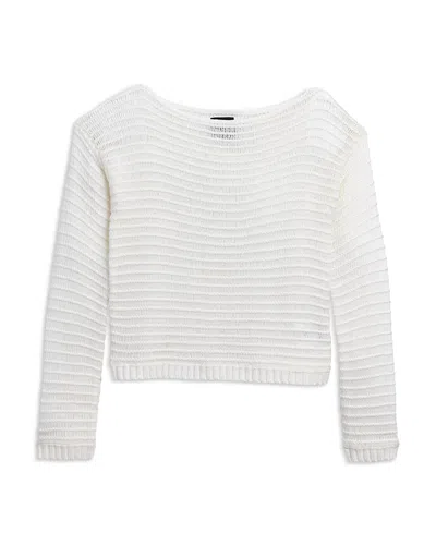 Katiejnyc Girl's Dune Sweater - Big Kid In White
