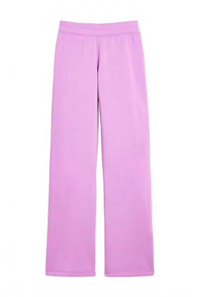 Katiejnyc Girl's Dylan Wide Leg Sweatpant In Peony In Red