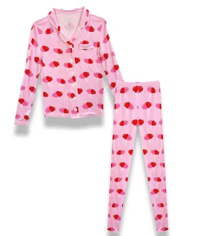 Katiejnyc Girl's Love Lollies Maia Pants Pj Set In Multi