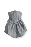 Katiejnyc Girl's Oona Dress In Silver In Silver