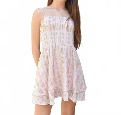 Katiejnyc Girl's Perry Dress In Floral In Pink