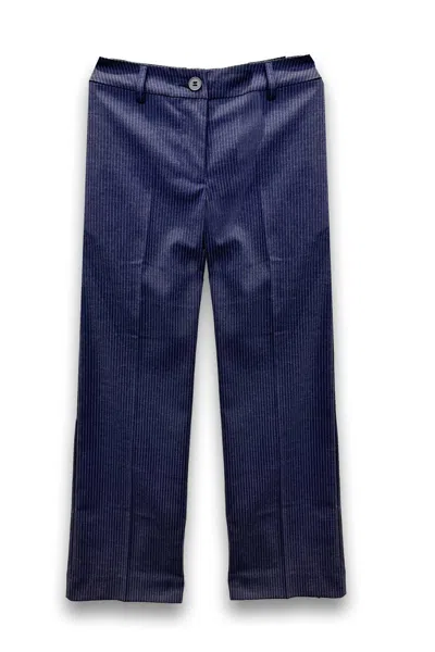 Katiejnyc Girl's Tween Pinstripe Sienna Trouser In Navy Blue