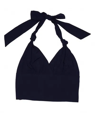 Katiejnyc Girl's Yvonne Top In Evening Blue In Black