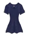 Katiejnyc Girls' Abigail Knit Dress - Big Kid In Blue
