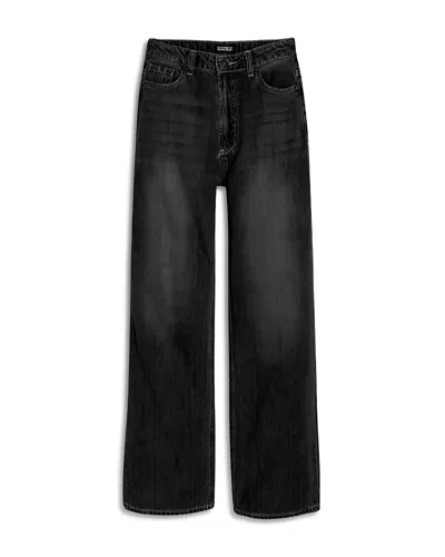 Katiejnyc Girls' Brooklyn High Waisted Jeans In Light Wash - Big Kid In Black
