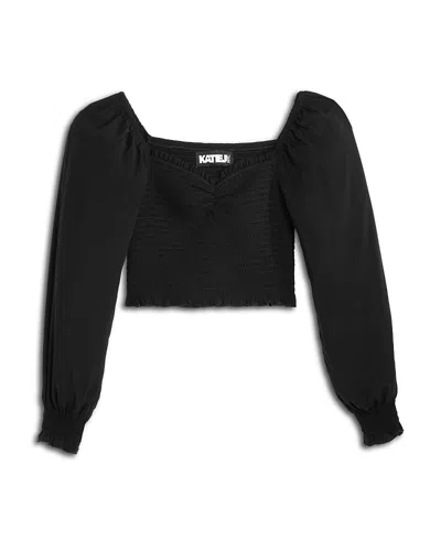 Katiejnyc Girls' Chloe Top - Big Kid In Black
