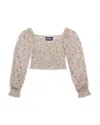 Katiejnyc Girls' Chloe Top - Big Kid In Neutral