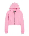 Katiejnyc Girls' Dylan Crop Zip Hoodie - Big Kid In Cotton Candy
