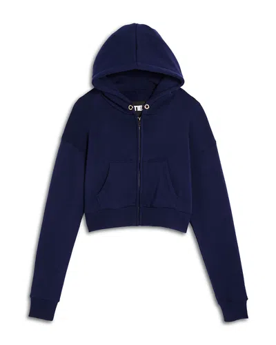 Katiejnyc Girls' Dylan Zip Hoodie - Big Kid In Blue