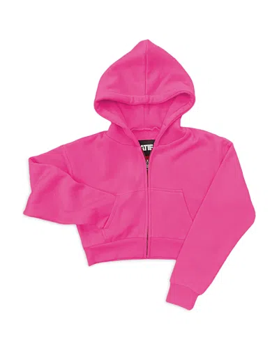 Katiejnyc Girls' Dylan Zip Hoodie - Big Kid In Tart Raspberry