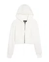 Katiejnyc Girls' Dylan Zip Hoodie - Big Kid In White