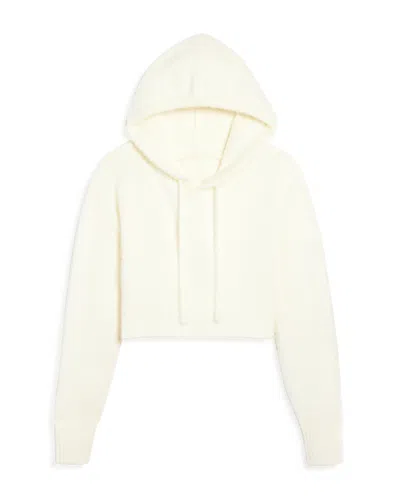 Katiejnyc Girls' Emery Cropped Sweater Hoodie - Big Kid In Winter White