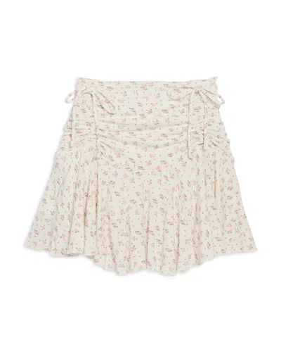 Katiejnyc Girls' Jax Drawstring Skirt - Big Kid In Cream Ditsy