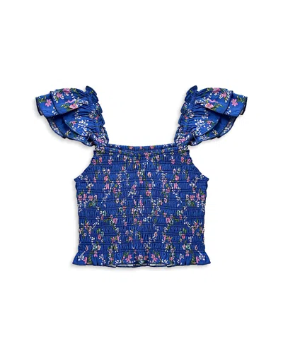 Katiejnyc Girls' Joanna Smocked Crop Top - Big Kid