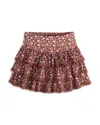 Katiejnyc Girls' Lace Trim Seersucker Skirt - Big Kid In Multi
