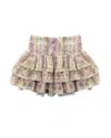 Katiejnyc Girls' Lace Trim Seersucker Skirt - Big Kid In Pink