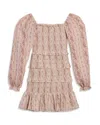 Katiejnyc Girls' Laila Sheer Sleeved Dress - Big Kid In Neutral