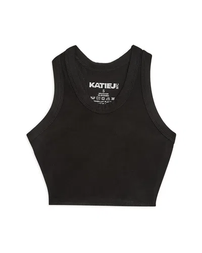 Katiejnyc Girls' Livi Cropped Tank Top - Big Kid In Black
