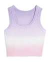 Katiejnyc Girls' Livi Cropped Tank Top - Big Kid In Lilac/babypink Dip Dye