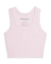 Katiejnyc Girls' Livi Cropped Tank Top - Big Kid In Petal Pink